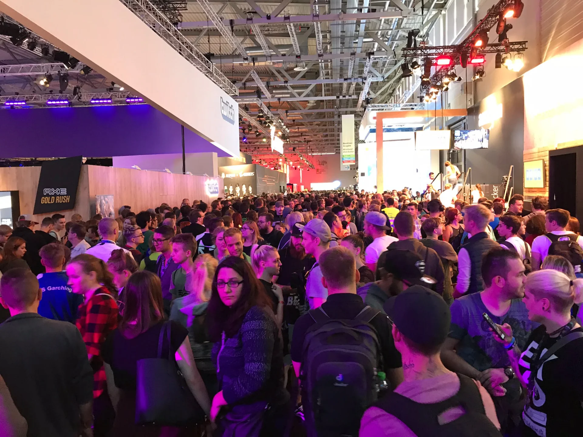 The Gamescom exhibition floor