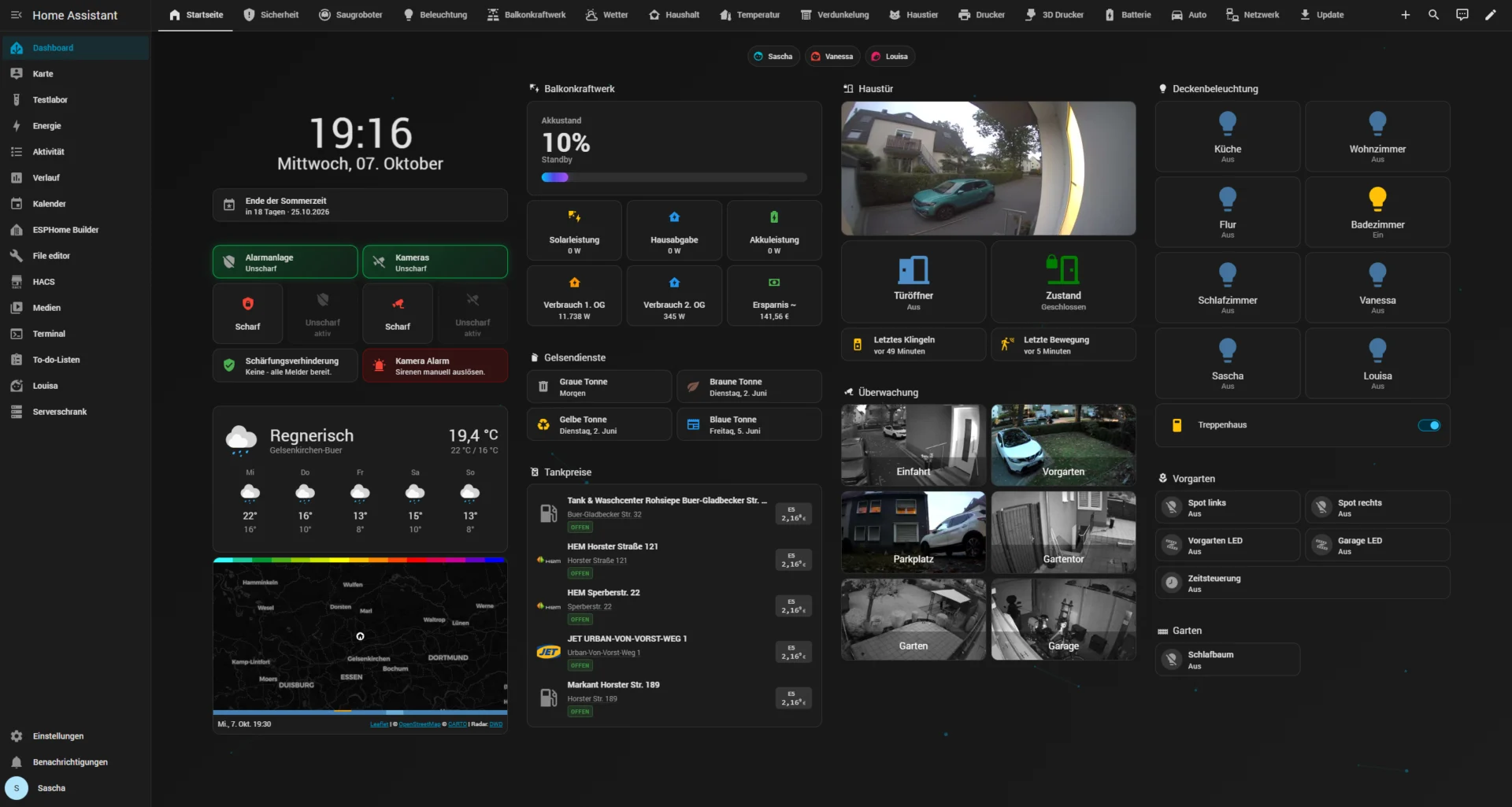My original Home Assistant dashboard